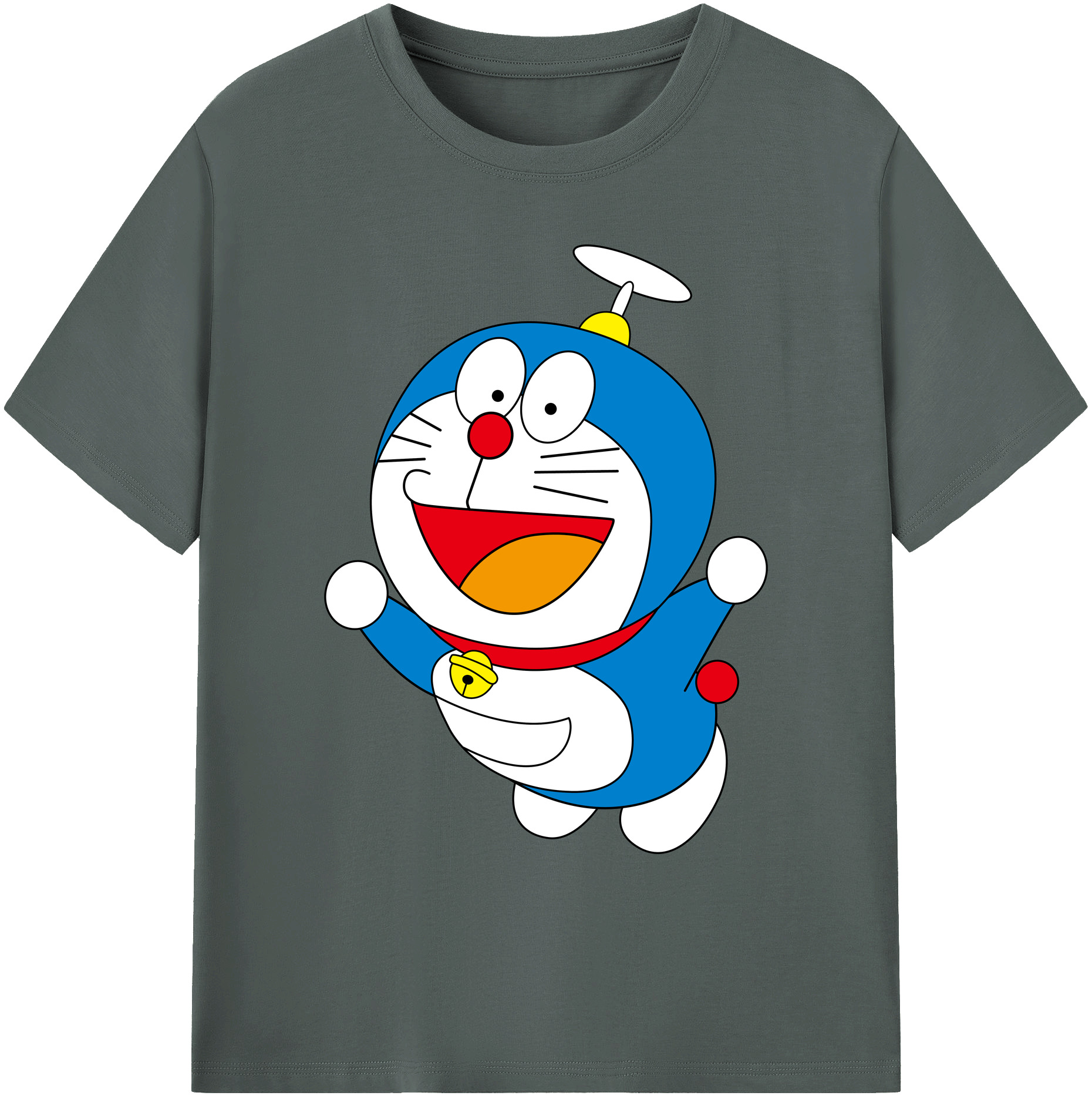 （画像用） ドラえもん Doraemon 綿100％ メンズ半袖Tシャツ｜肌触りやわらか＆通気性